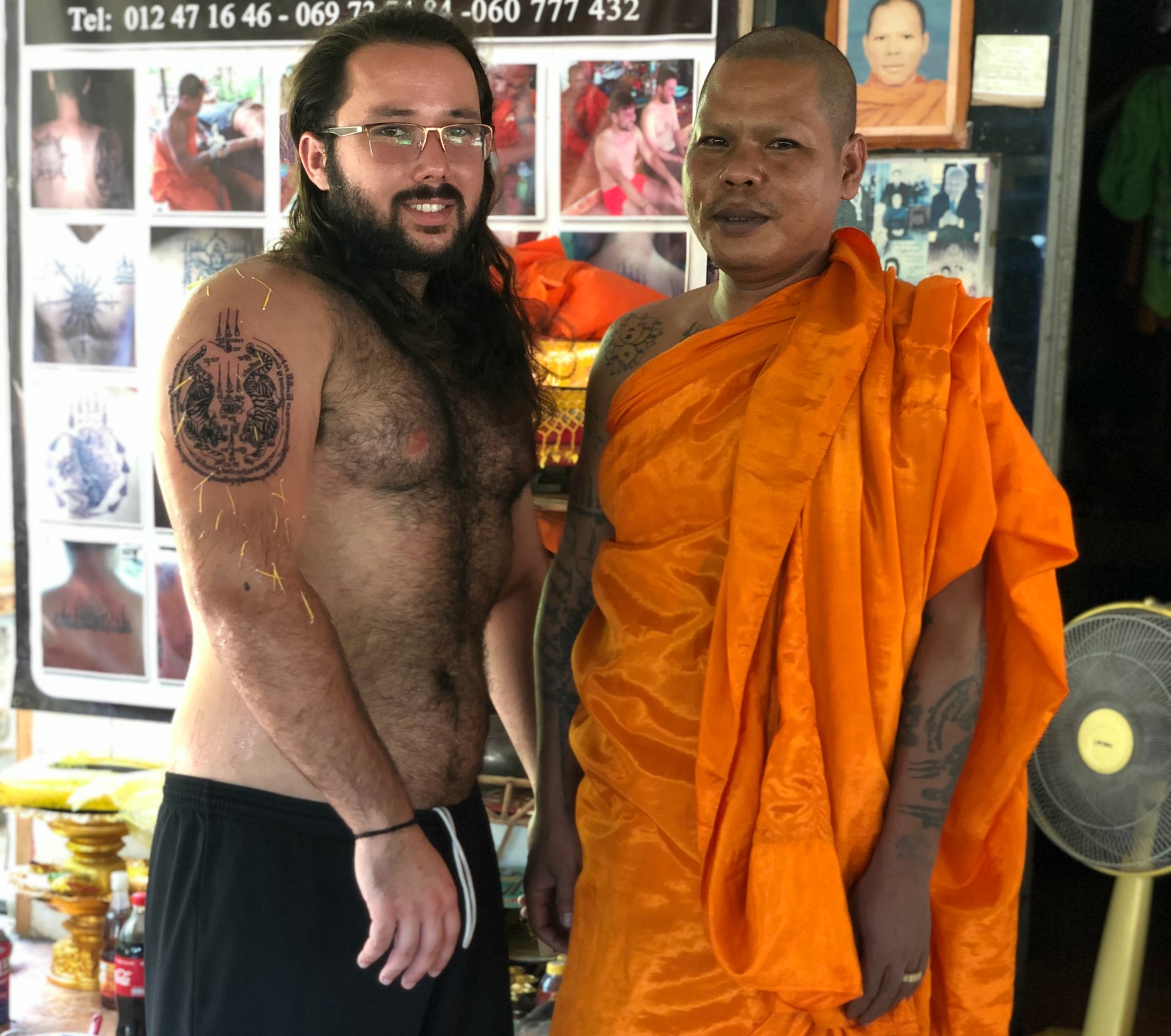 Thai monk tattoo hi-res stock photography and images - Alamy